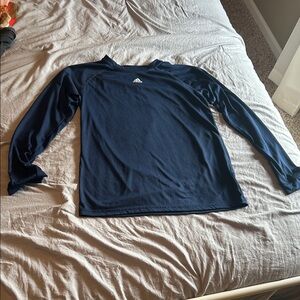 Adidas Men's Navy Blue Long Sleeve Tee Sz L